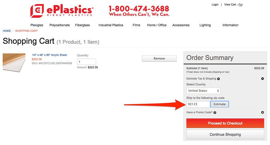 ePlastics® Order Information Instructions