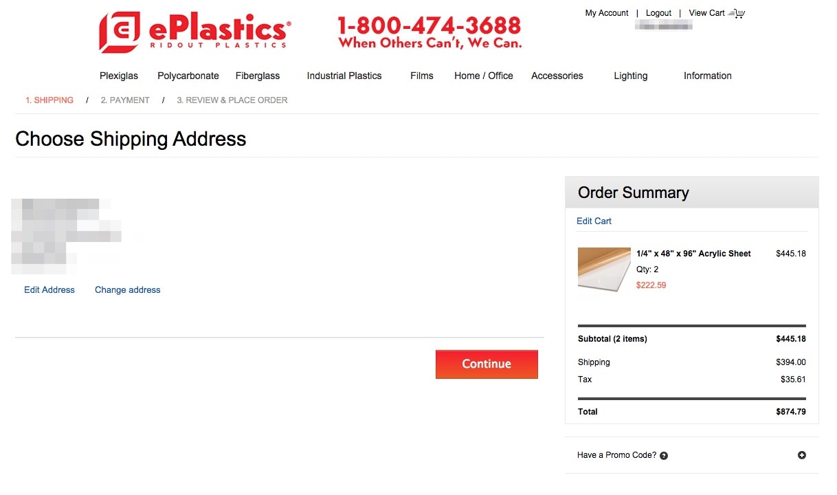 ePlastics® Order Information Instructions