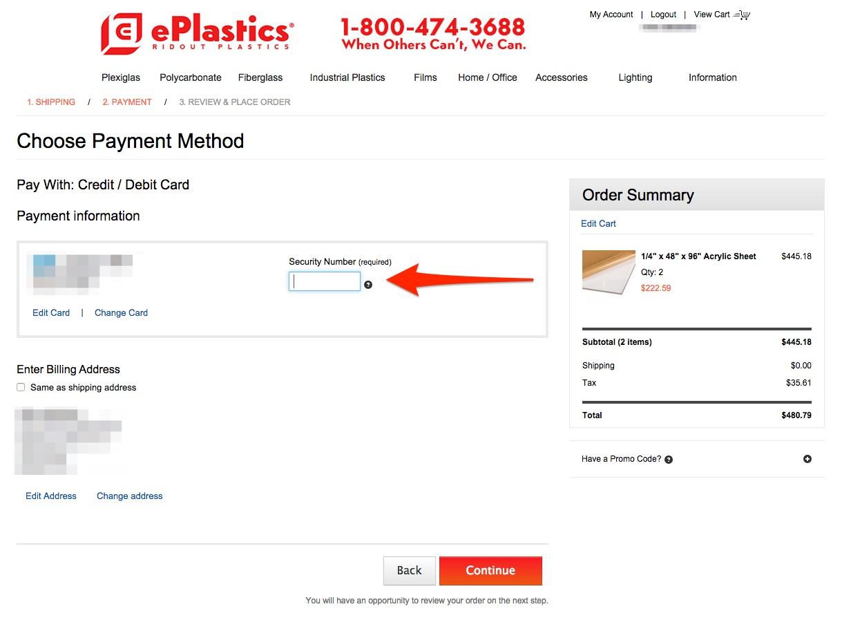 ePlastics® Order Information Instructions