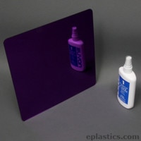 purple plexiglass mirror