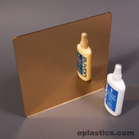 gold plexiglass mirror