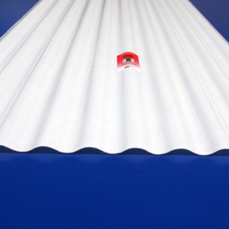 Super 600 6 oz White #920 26" x 96", 2-1/2" corrugated ...