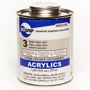 Large Selection Of Plexigl Acrylic Glue In Stock At Eplastics Quick View