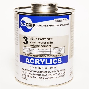 large selection of plexiglass acrylic glue in stock at eplastics