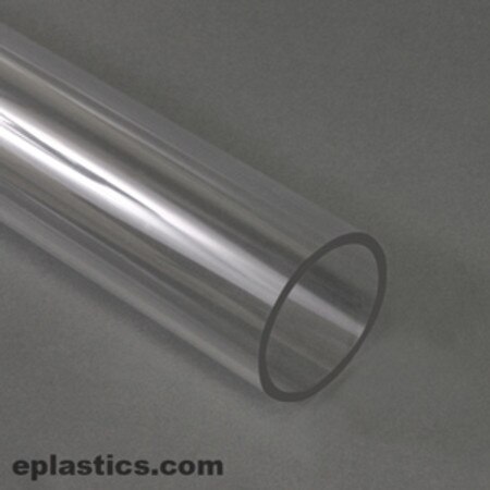 Clear Polycarbonate Rigid Tubing 7 8" ID x 1" OD x 1 16" Wall x 8ft