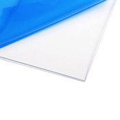 3 X EXTRA THICK CLEAR POLYCARBONATE PERSPEX STRIPS 47CM LONG 10CM WIDE 1cm THICK 